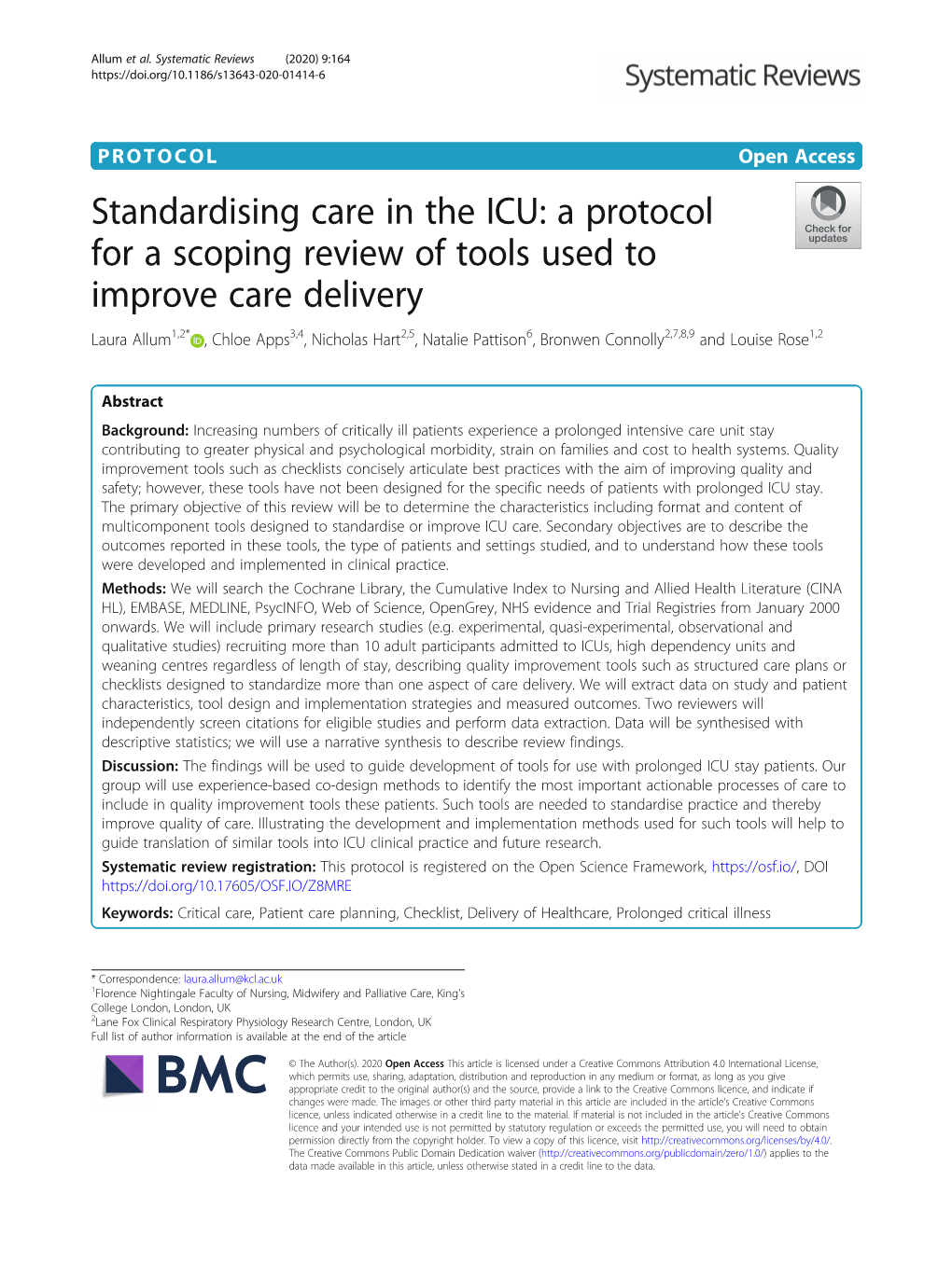 Standardising Care in The