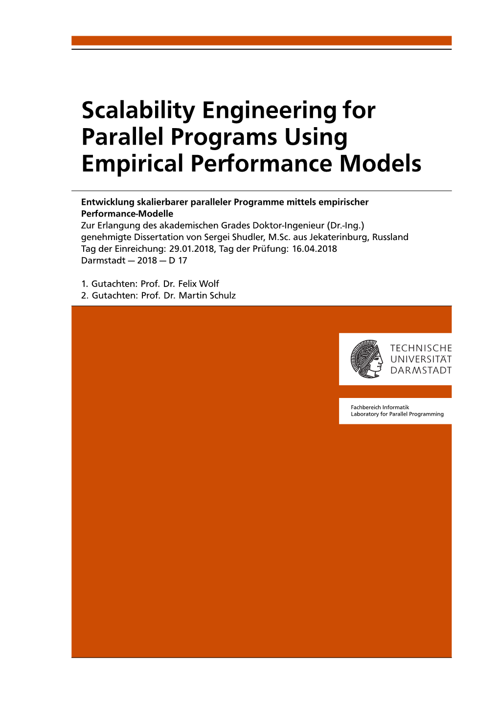 Scalability Engineering for Parallel Programs Using Empirical Performance Models