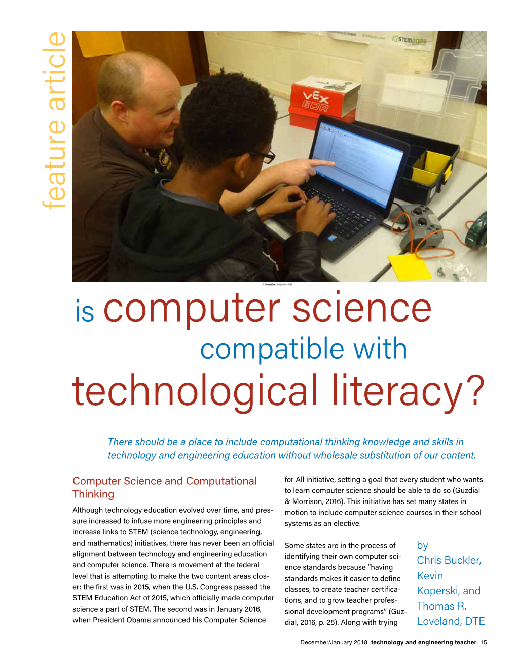 Is Computer Science Technological Literacy?