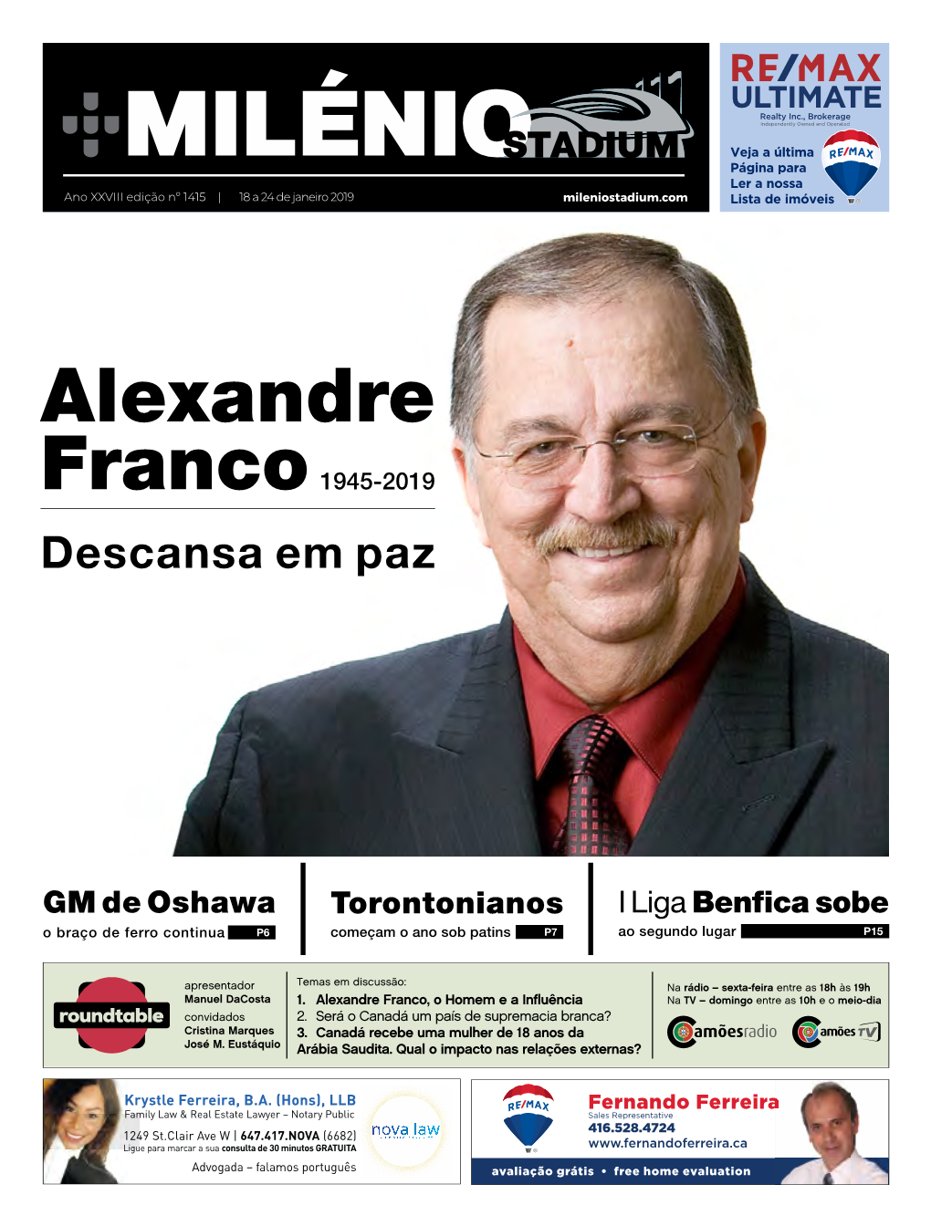 Alexandre Franco 1945-2019 Descansa Em Paz