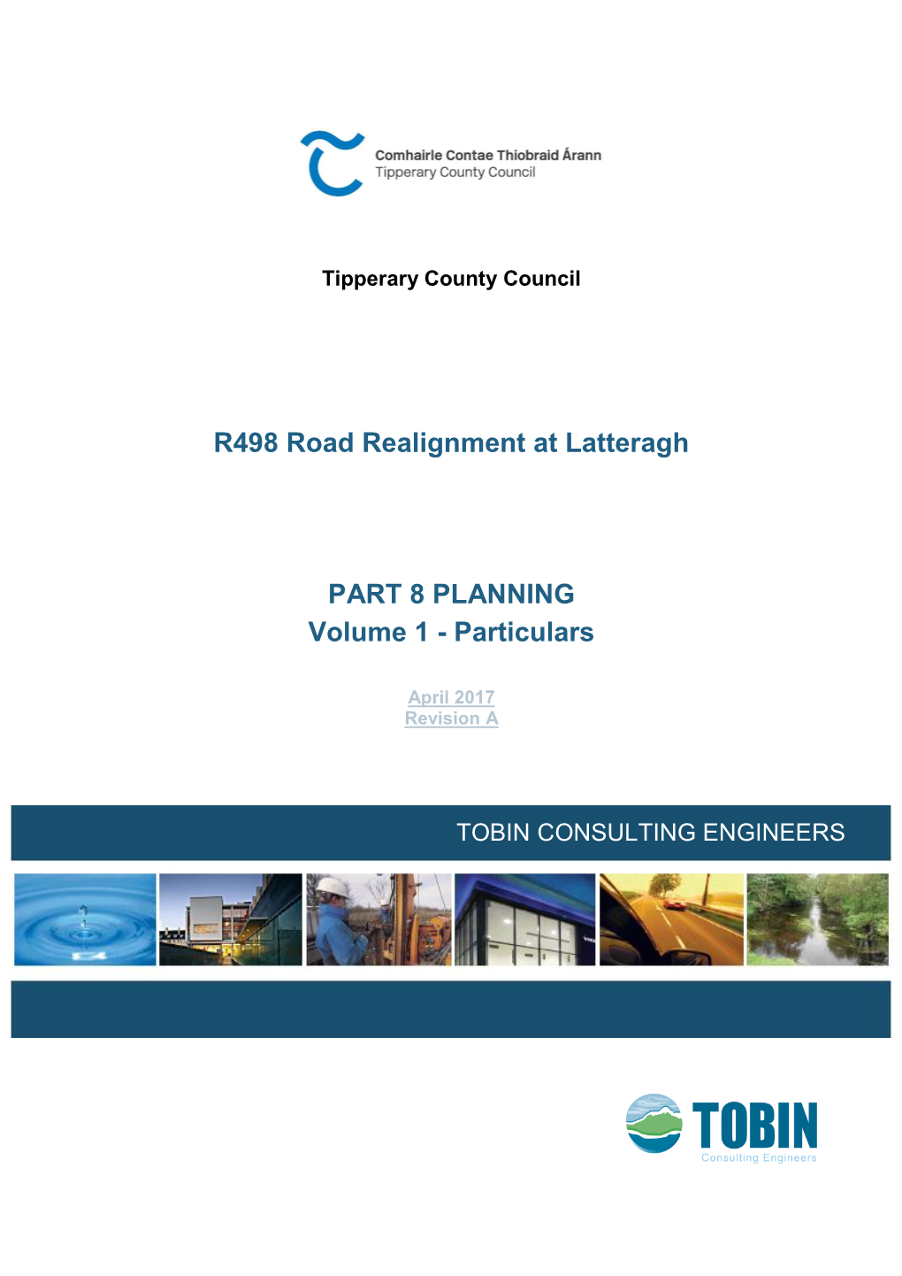R498 Road Realignment at Latteragh PART 8 PLANNING Volume 1