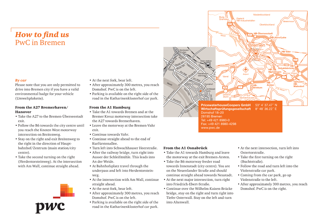 How to Find Us Pwc in Bremen Page 2