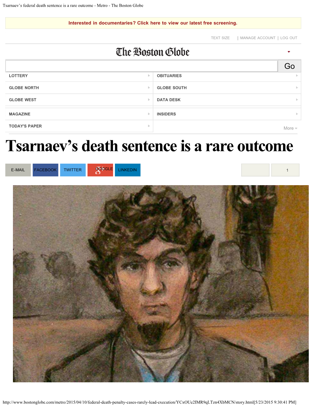 Tsarnaev's Federal Death Sentence Is a Rare Outcome