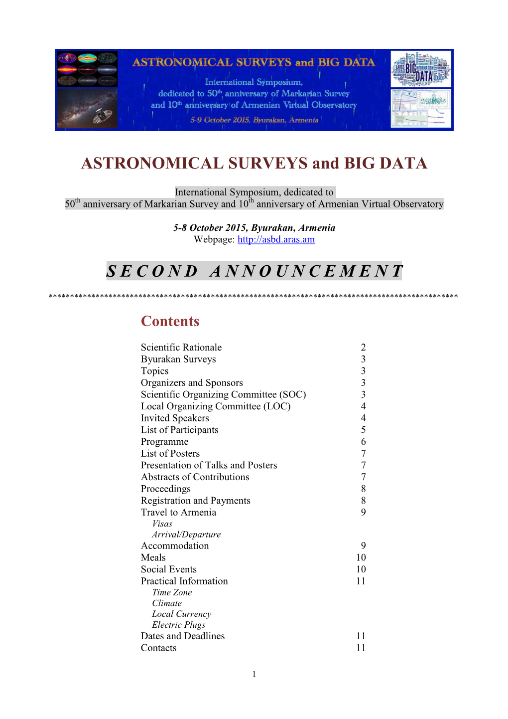 ASTRONOMICAL SURVEYS and BIG DATA