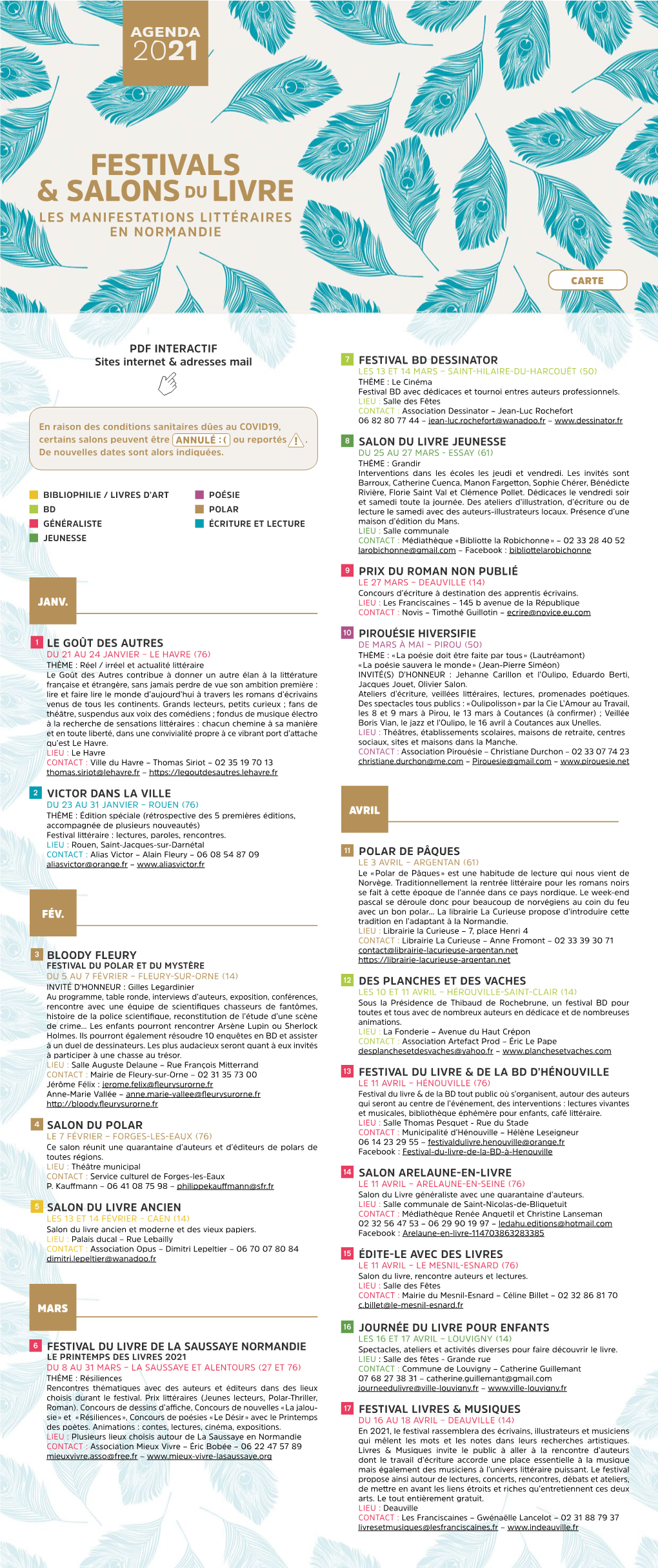 Télécharger L'agenda 2021 (Pdf)