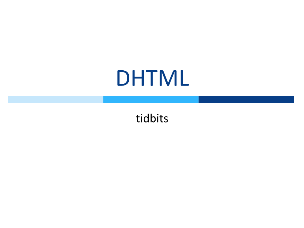 Tidbits CSS Overflow