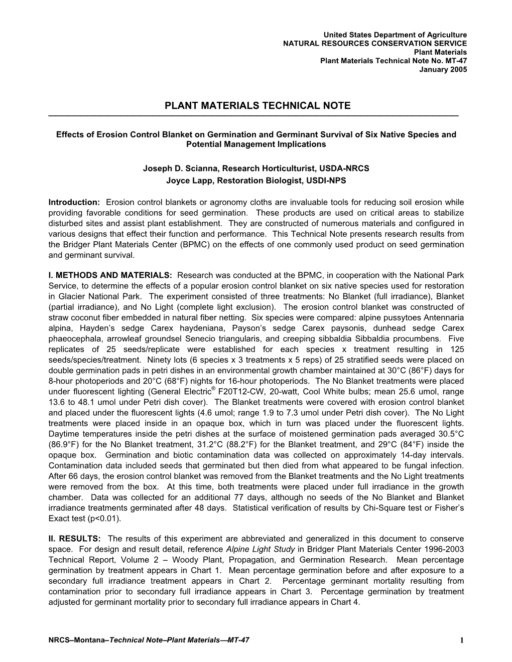 Plant Materials Technical Note No