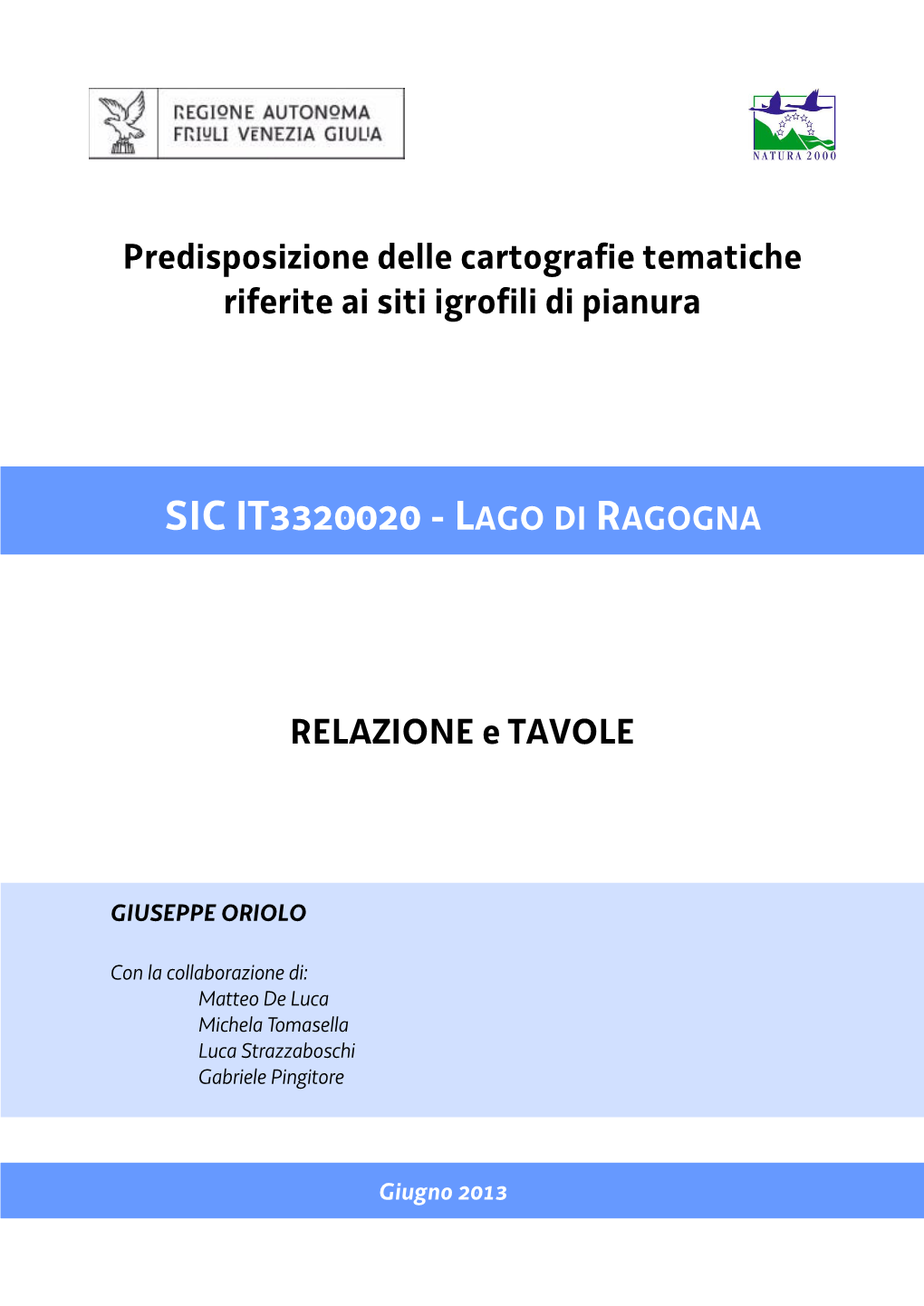 Sic It3320020 - Lago Di Ragogna