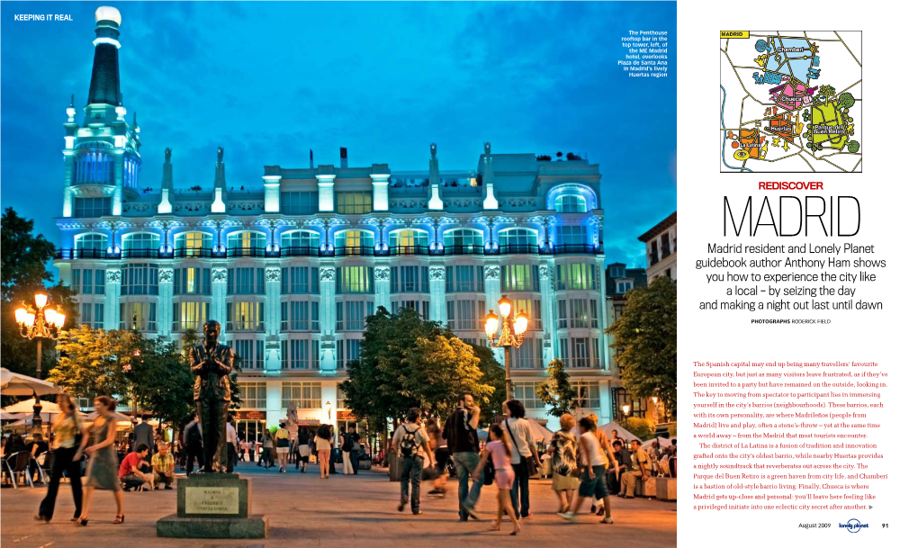 Lonely Planet Magazine (August 2009), 'Rediscover Madrid'