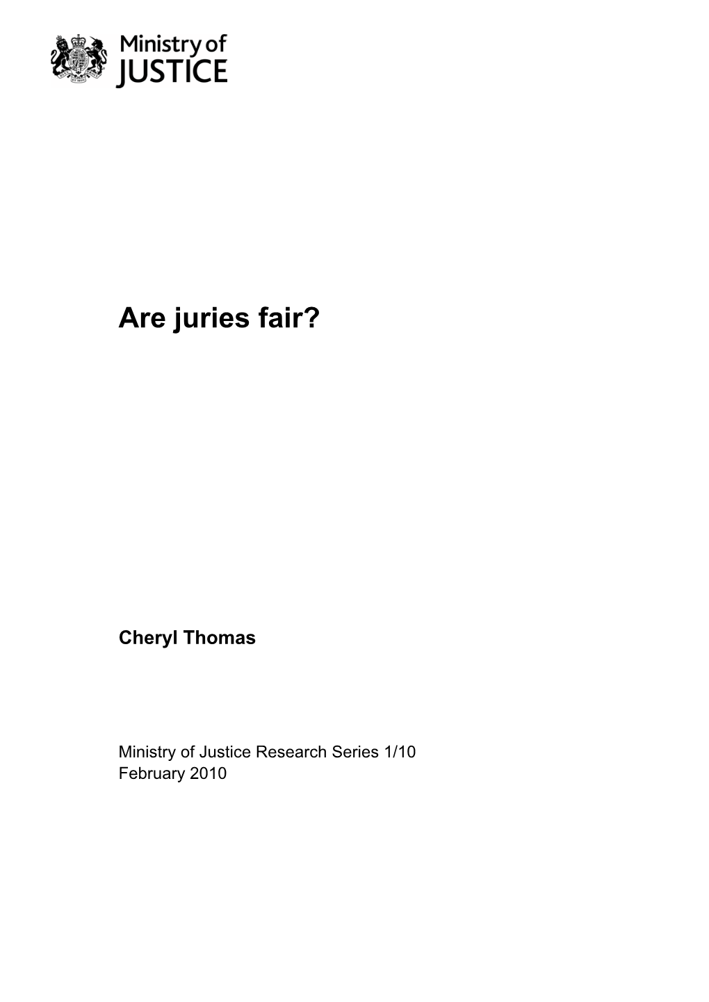 Are Juries Fair?