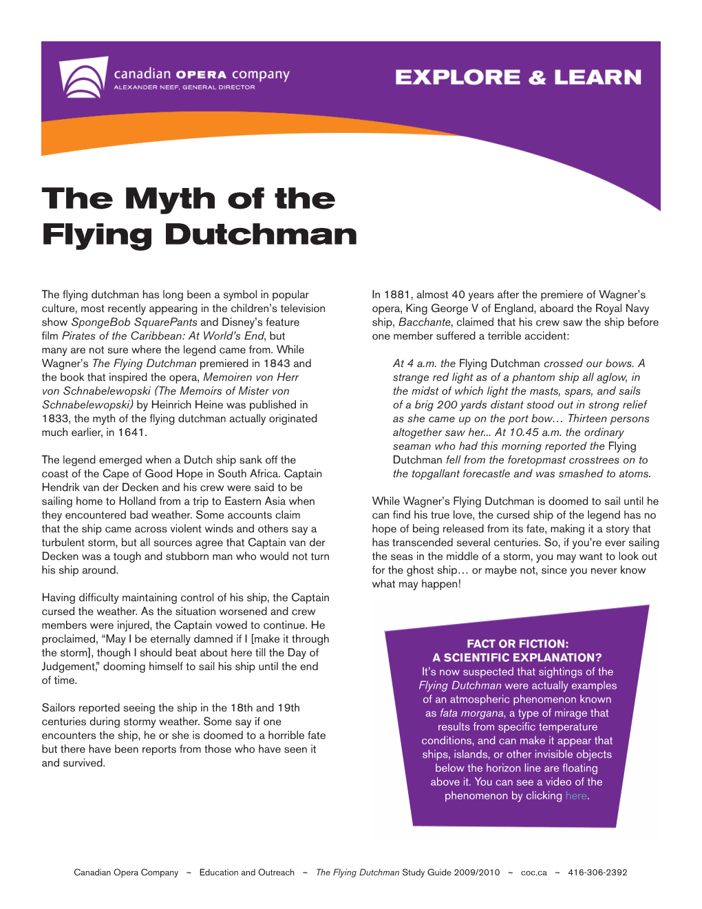 The Myth of the Flying Dutchman