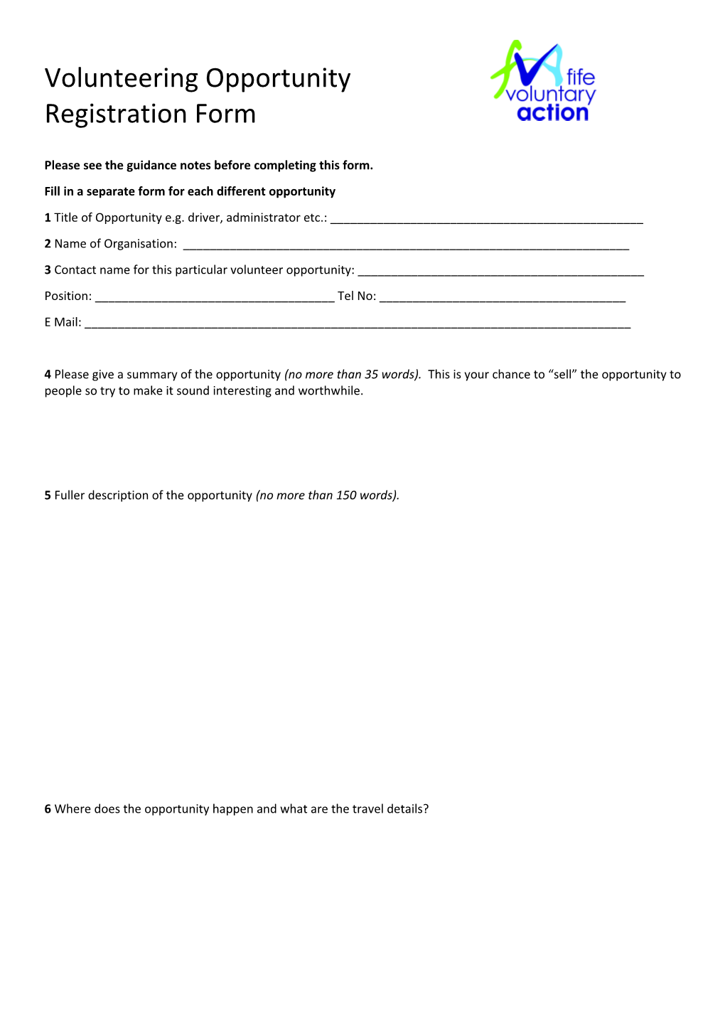 Please See the Guidance Notes Before Completing This Form