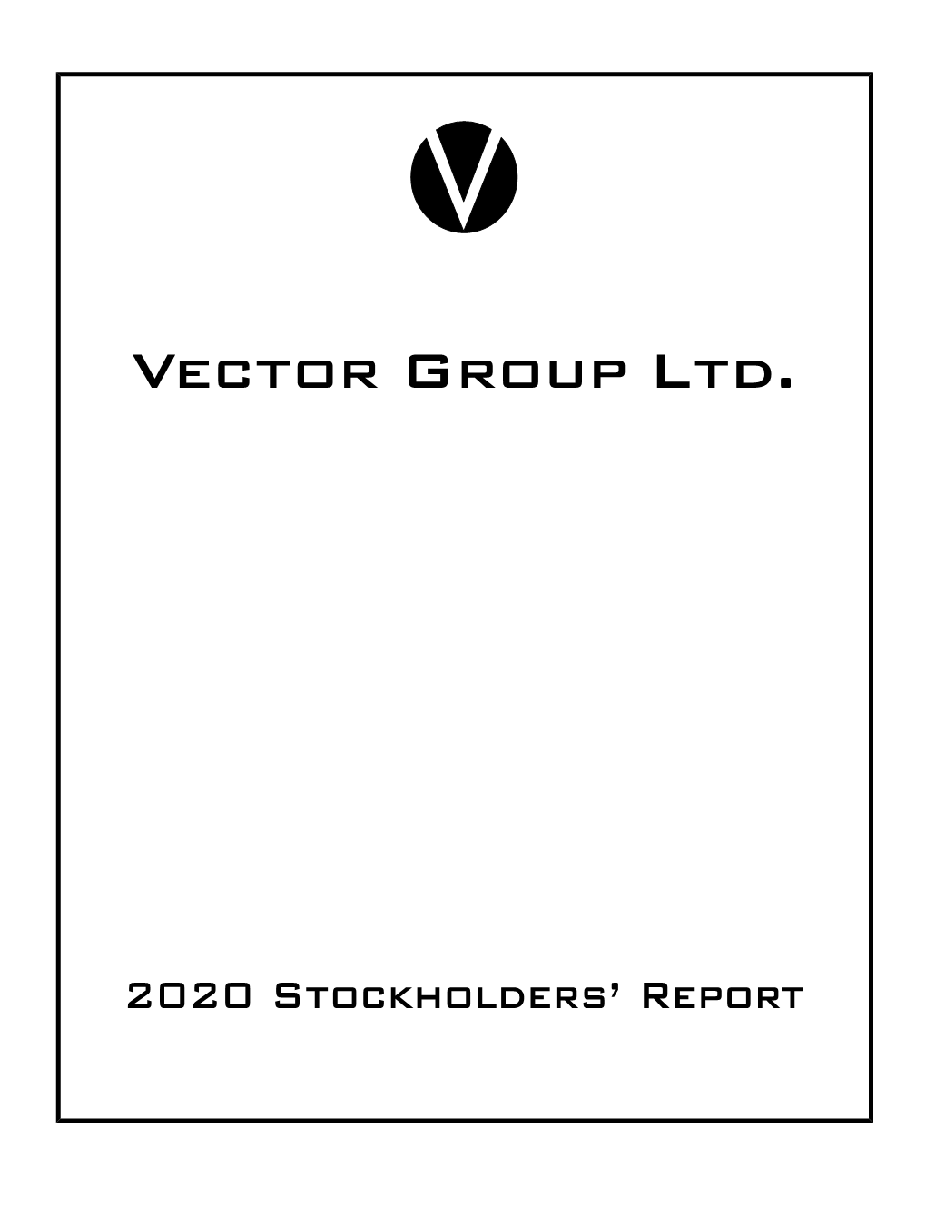 2020 Stockholders' Report