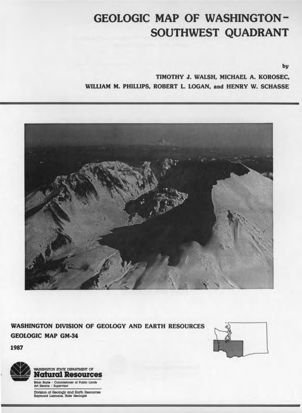 Geologic Map of Washington- Southwest Quadrant