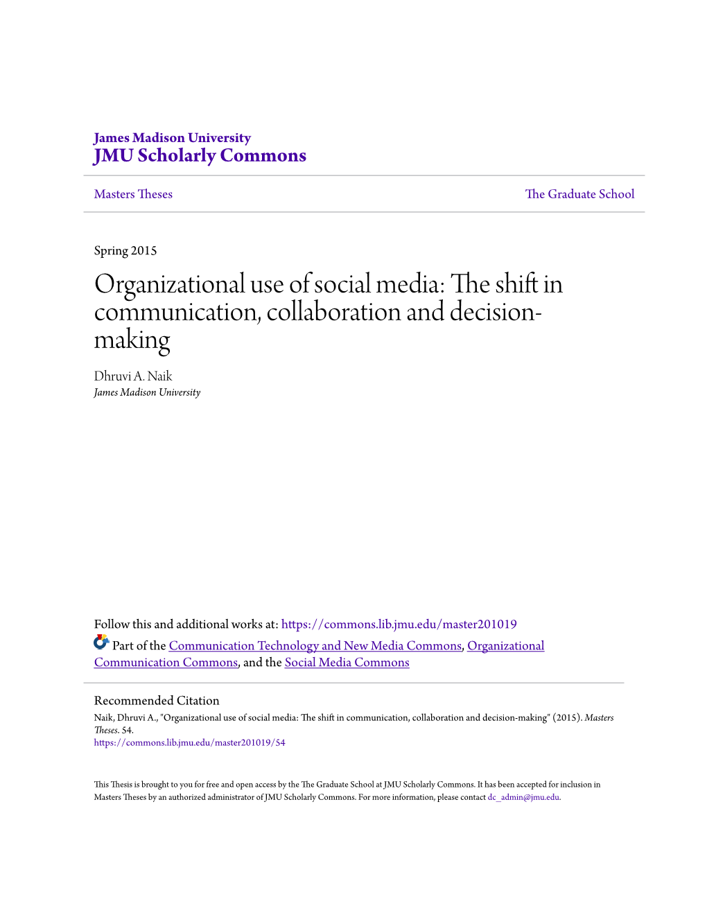 The Shift in Communication, Collaboration and Decision-Making