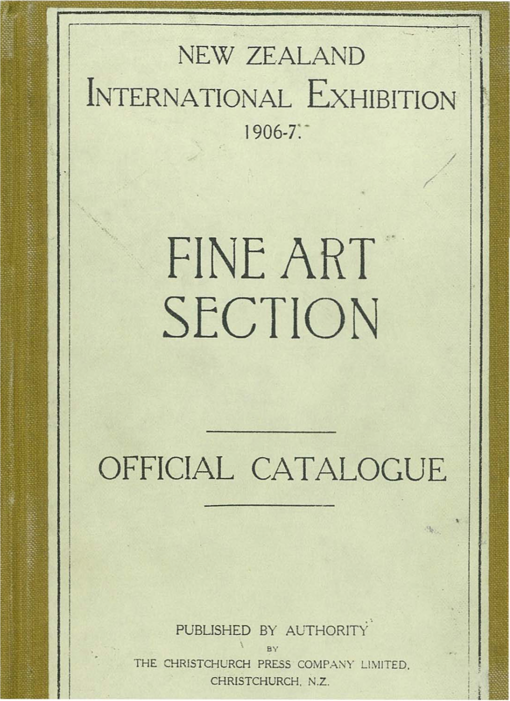 Fine Art Section, Official Catalogue