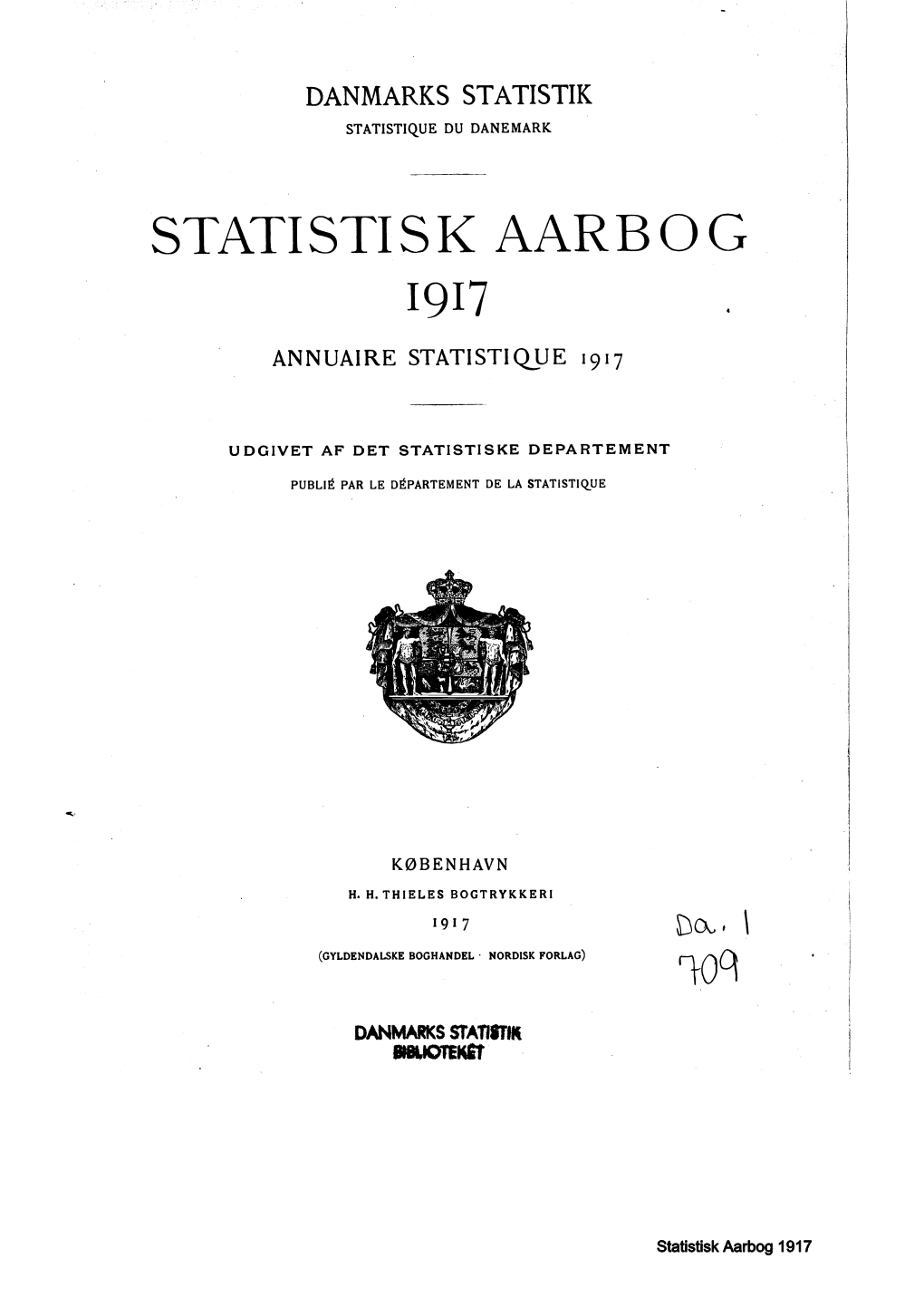 Statistisk Årbog 1917