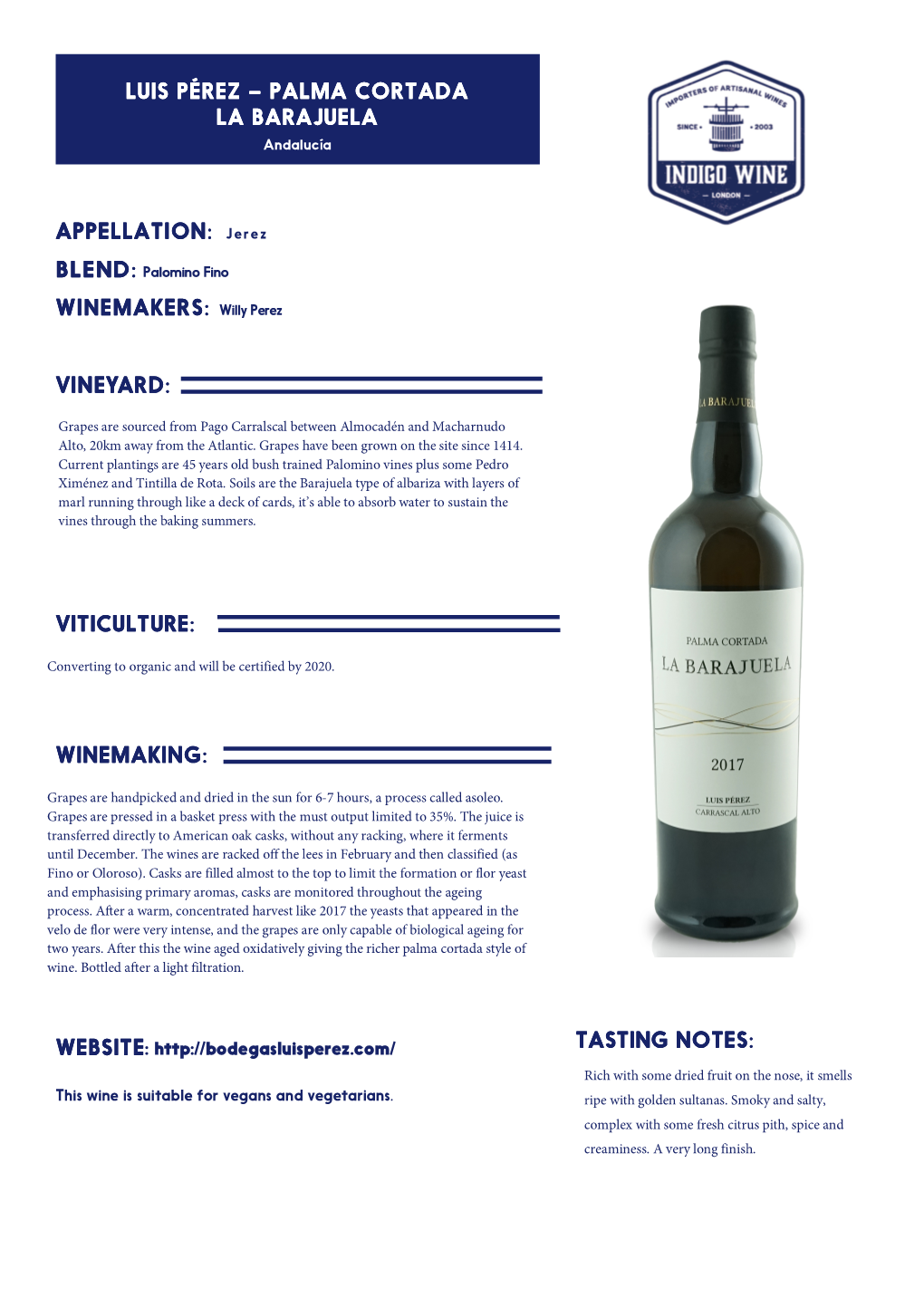 Viticulture: Winemaking: Tasting Notes