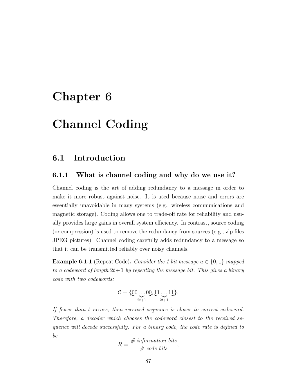 Chapter 6 Channel Coding