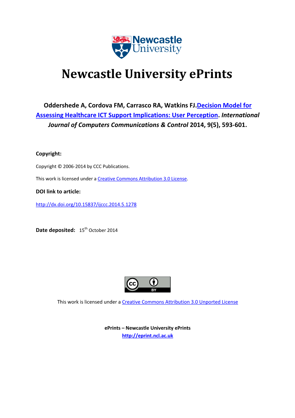 Newcastle University Eprints