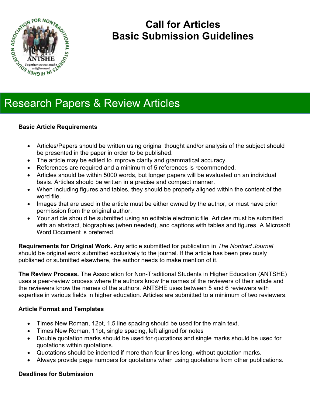 Research Papers & Review Articles