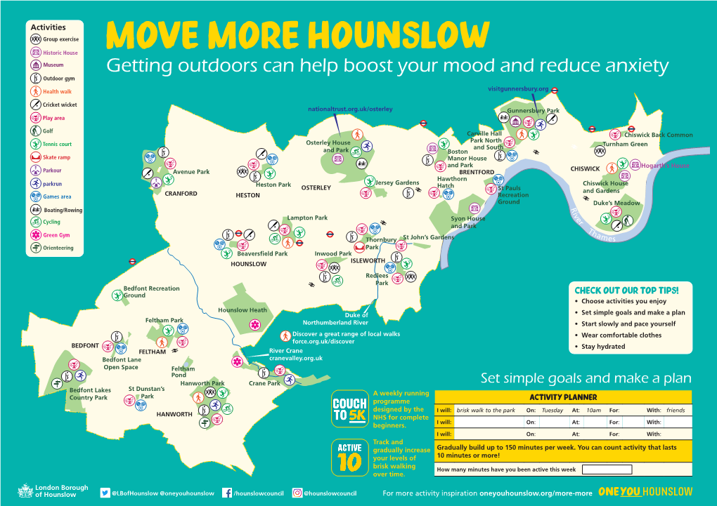 MOVE MORE HOUNSLOW Museum Getting Outdoors Can Help Boost Your Mood and Reduce Anxiety Outdoor Gym
