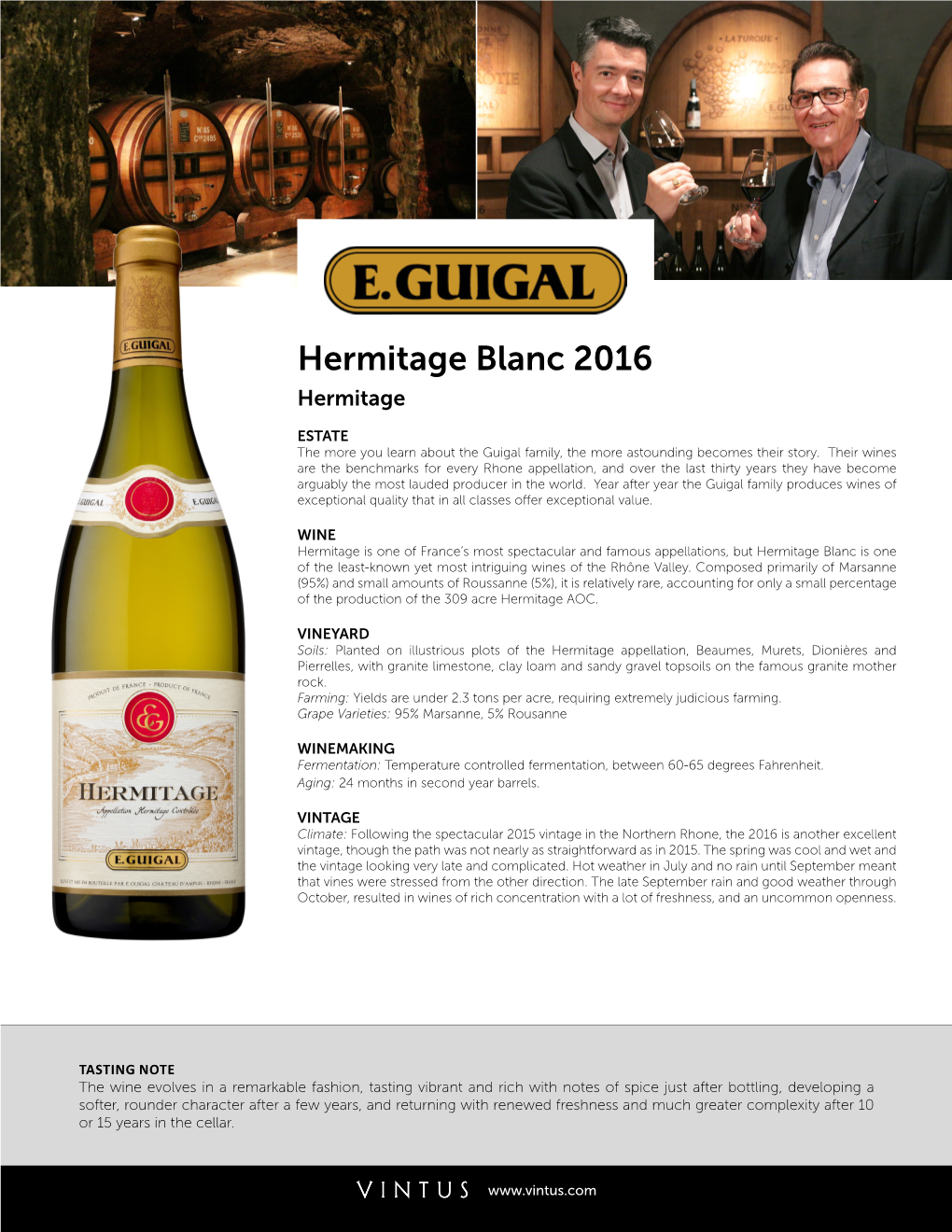 Hermitage Blanc 2016 Hermitage