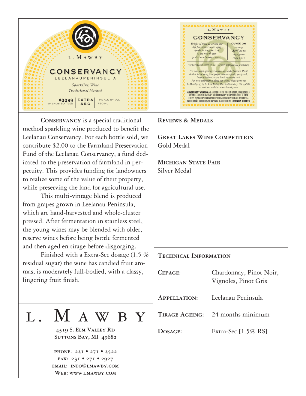 Conservancy Is a Special Traditional Method Sparkling Wine Produced To