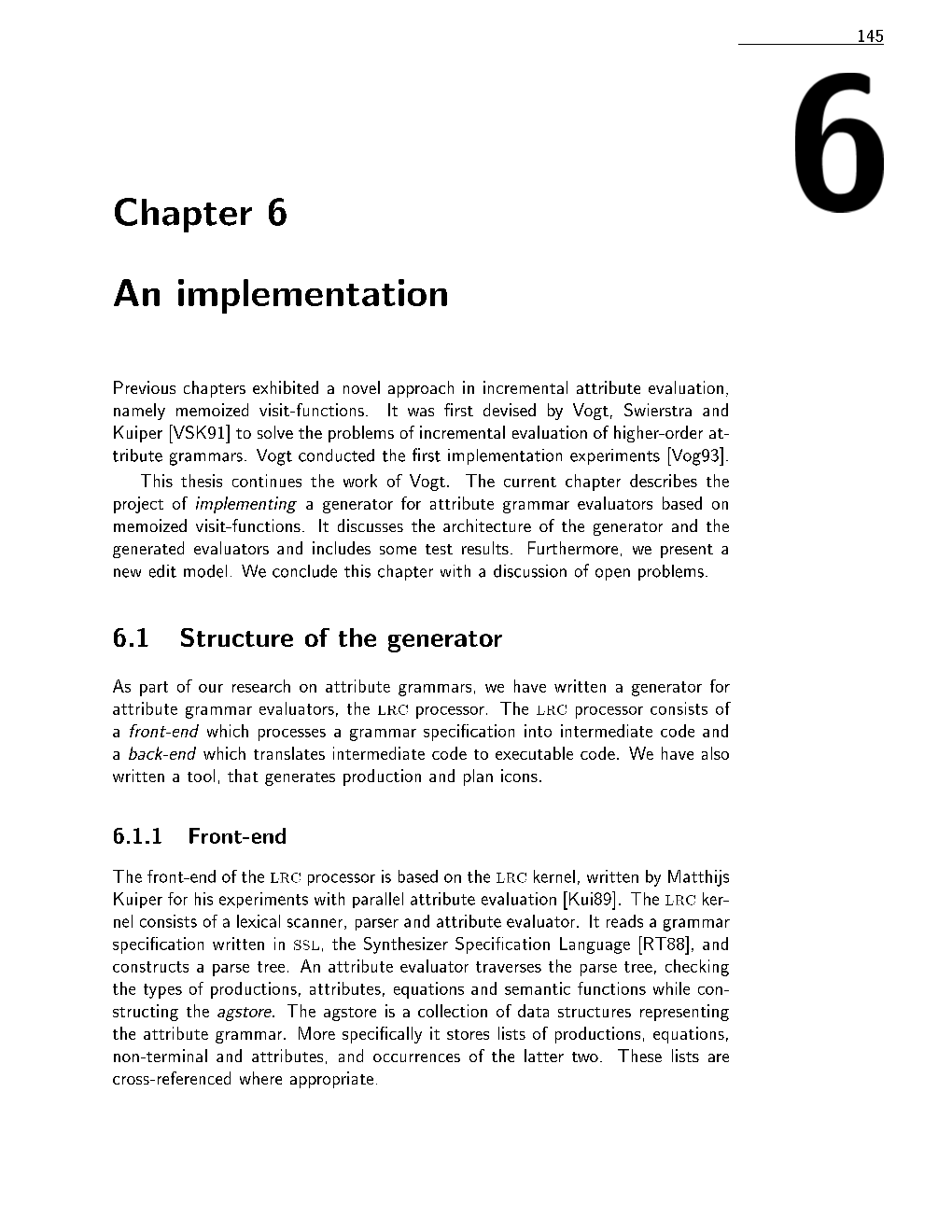 Chapter 6 an Implementation