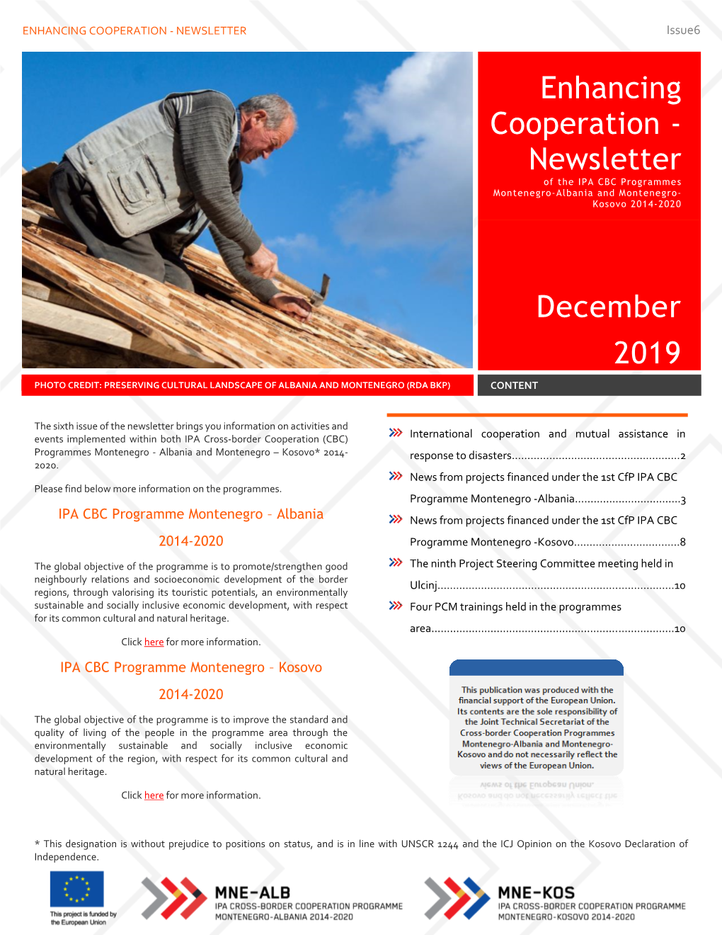 ENHANCING COOPERATION - NEWSLETTER Issue6