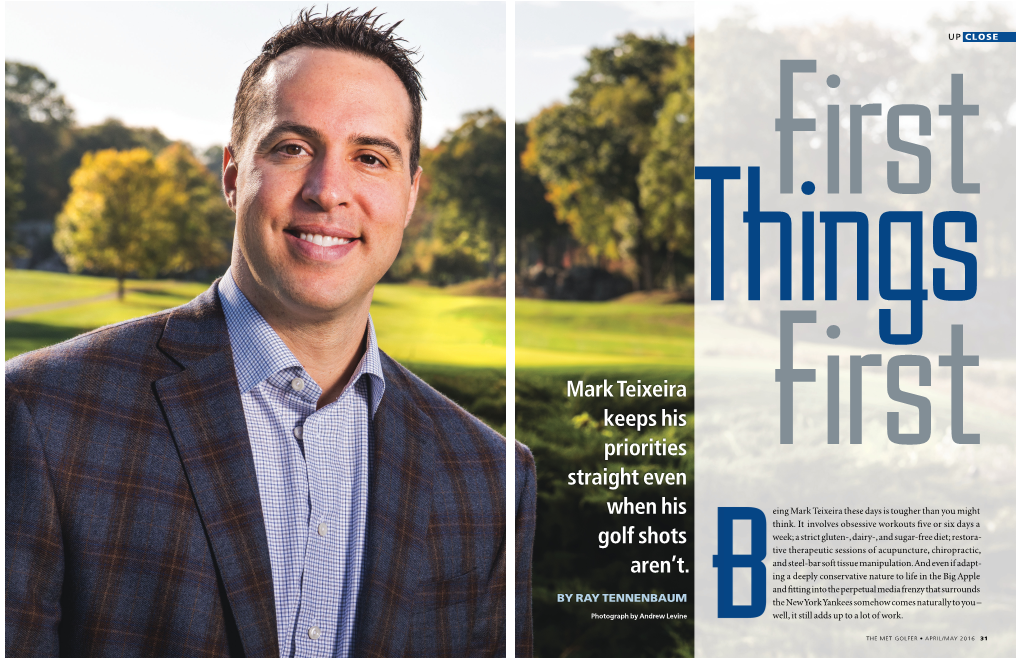 Mark Teixeira Keeps His Priorities Straight Even When His Golf Shots