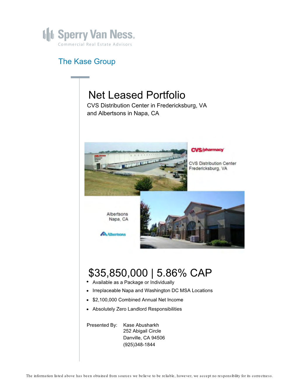 Net Leased Portfolio $35850000