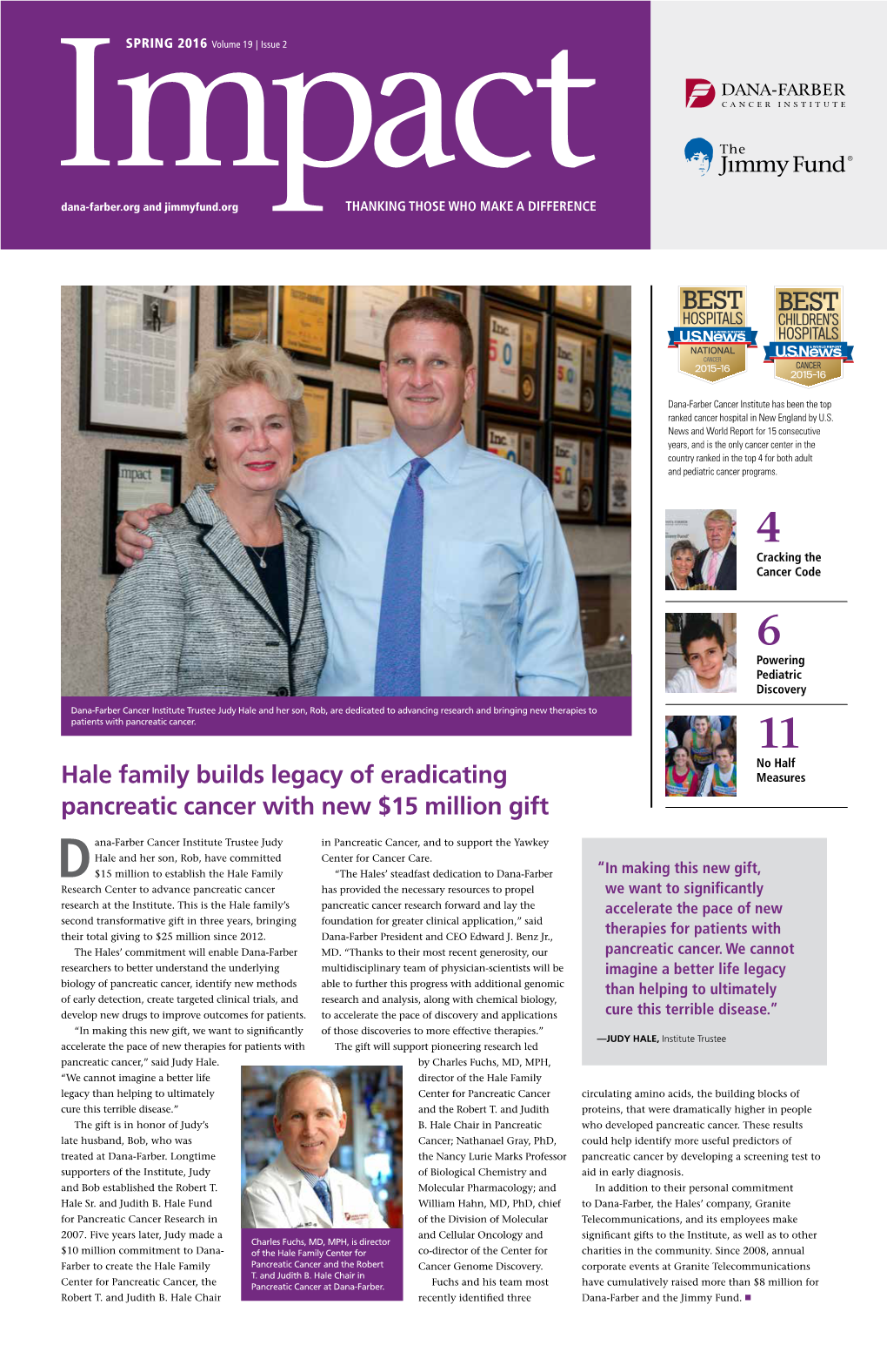Hale Family Builds Legacy of Eradicating Pancreatic Cancer With