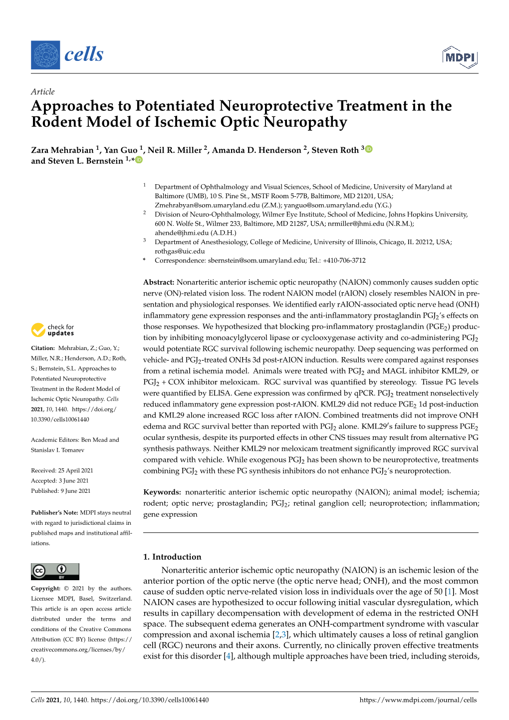 Approaches to Potentiated Neuroprotective Treatment in the Rodent Model of Ischemic Optic Neuropathy
