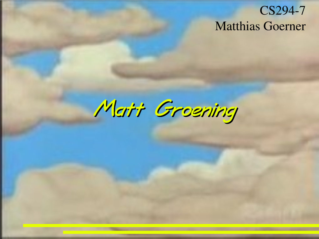 Matt Groening