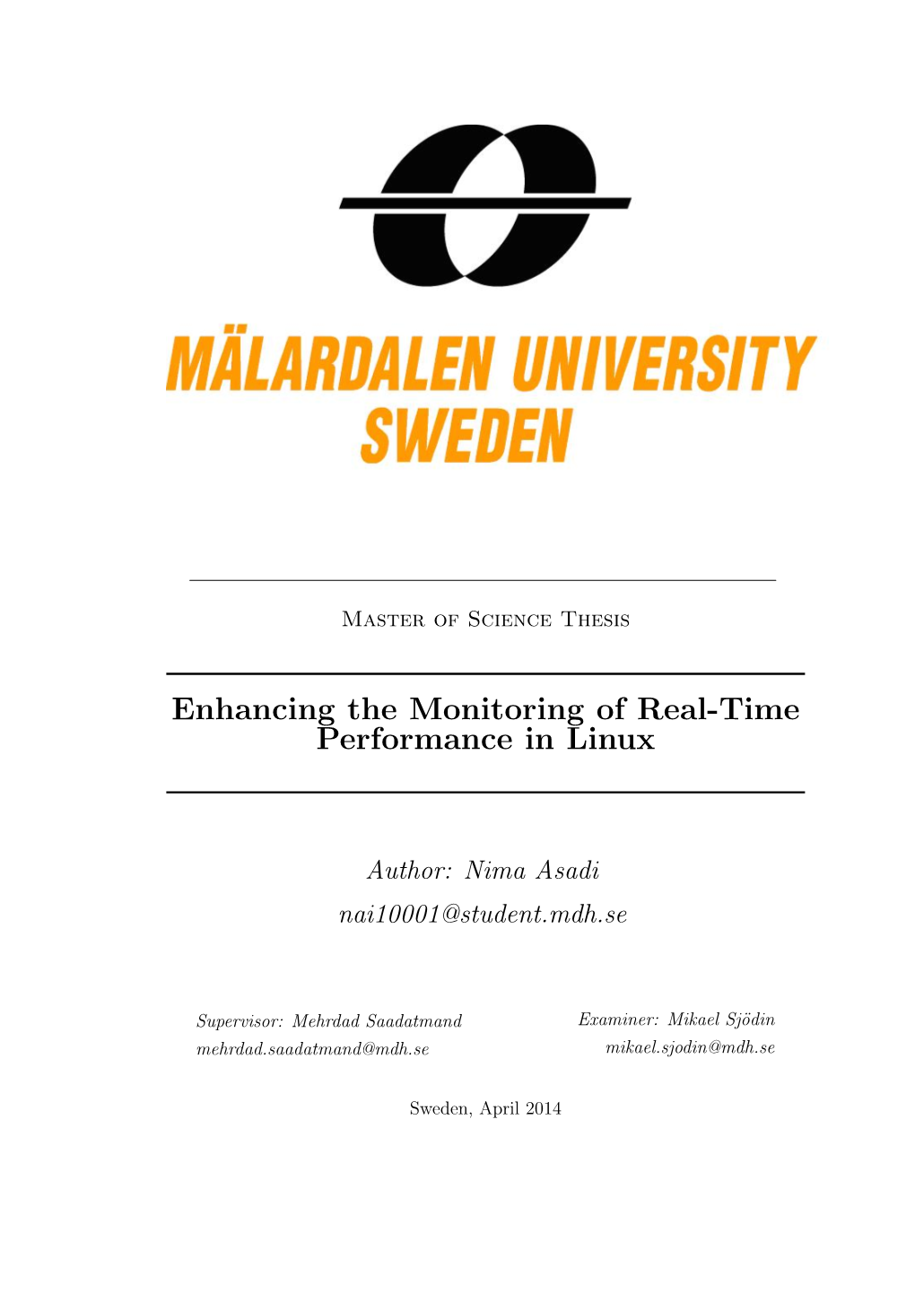 Enhancing the Monitoring of Real-Time Performance in Linux