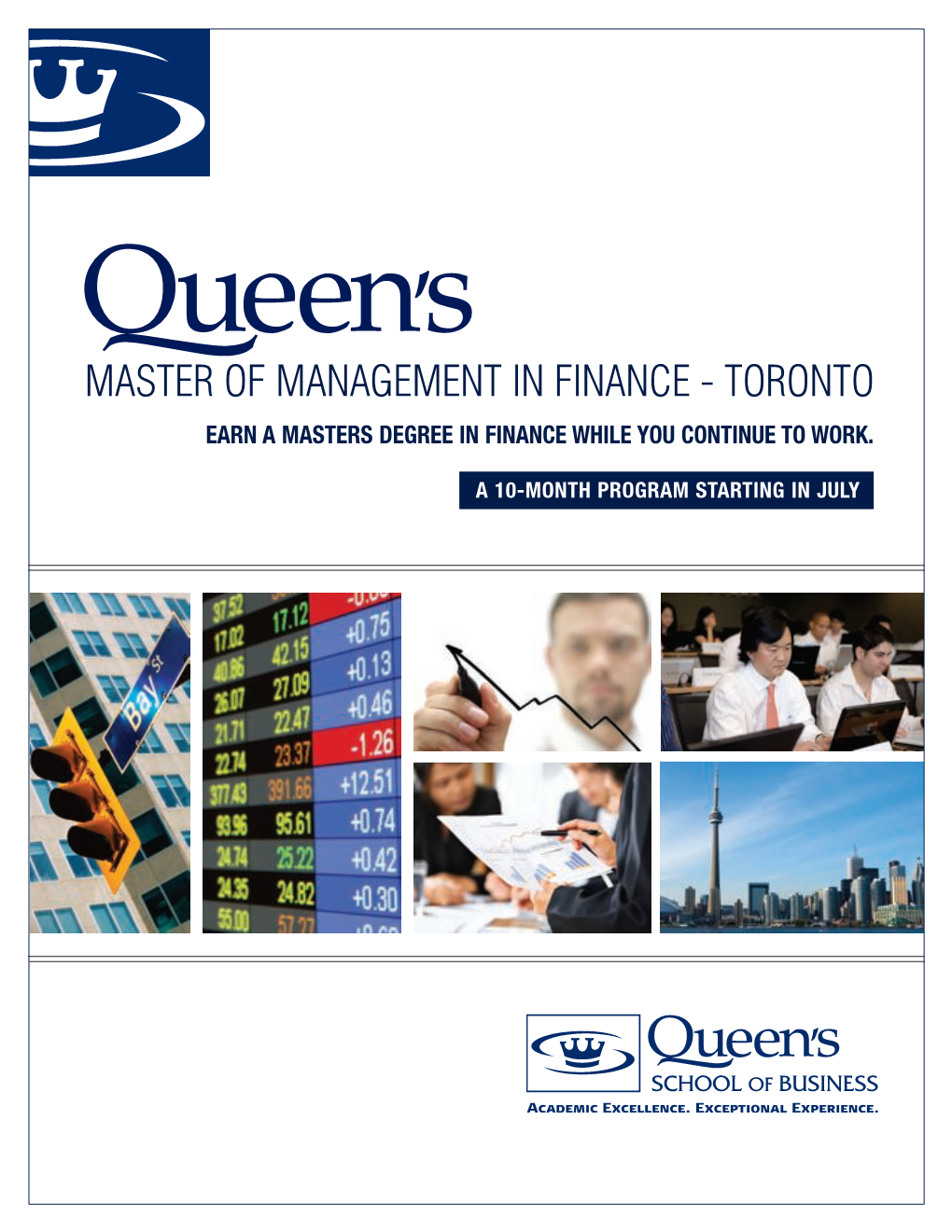 Master of Management in Finance - Toronto Earn a Masters Degree in Finance While You Continue to Work