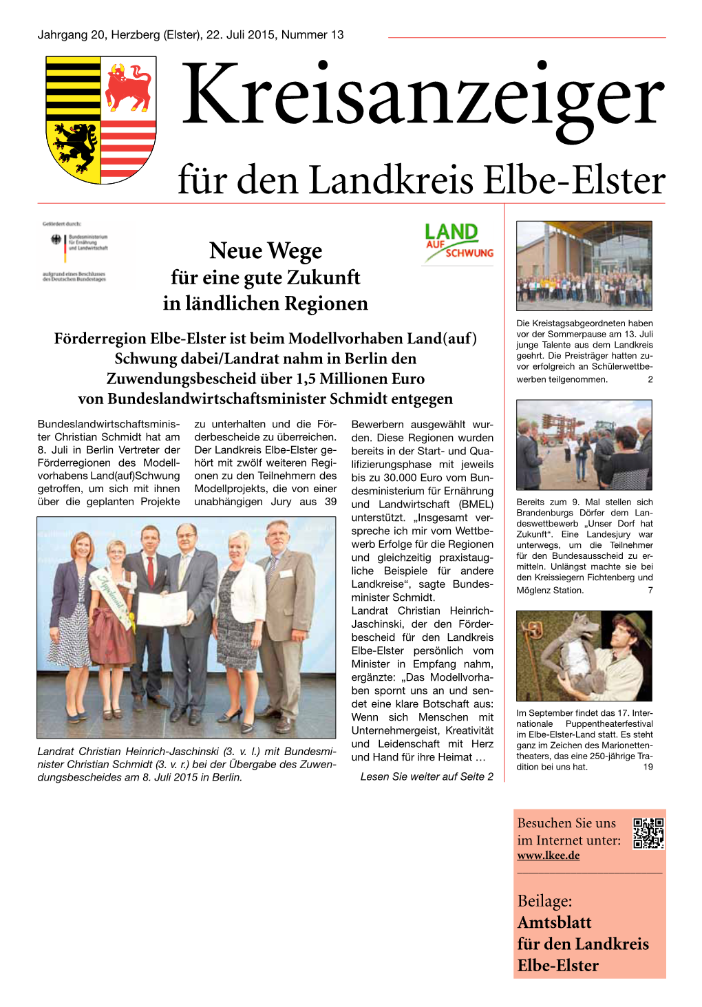 Kreisanzeiger Für Den Landkreis Elbe-Elster