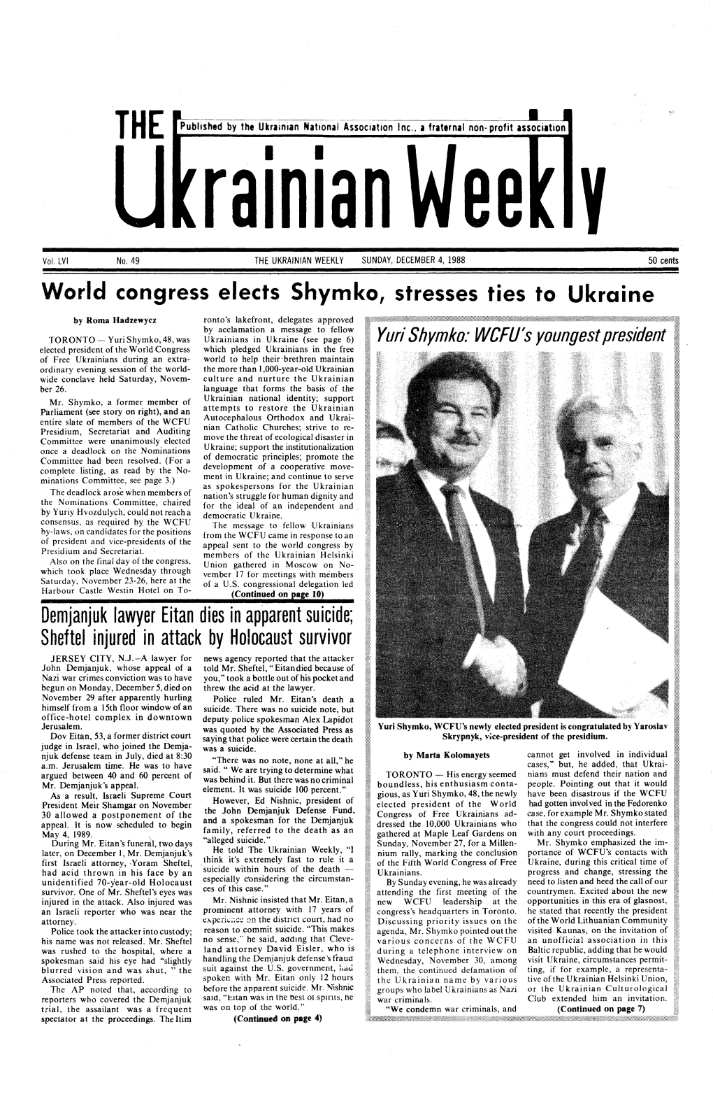 The Ukrainian Weekly 1988, No.49