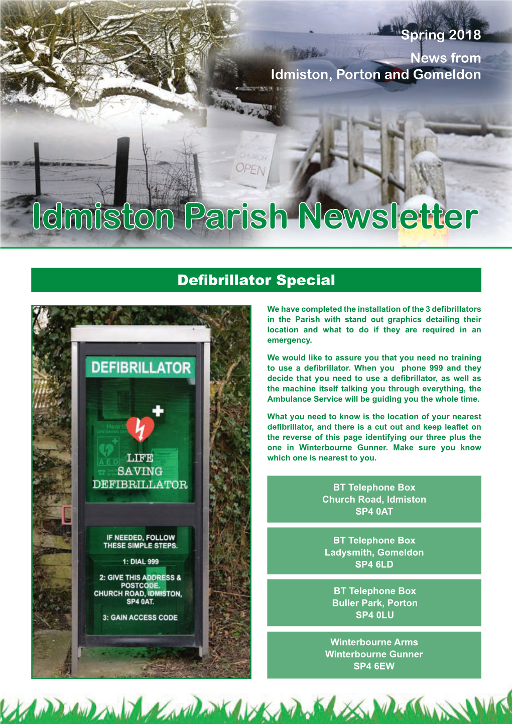 Idmiston Parish Newsletter