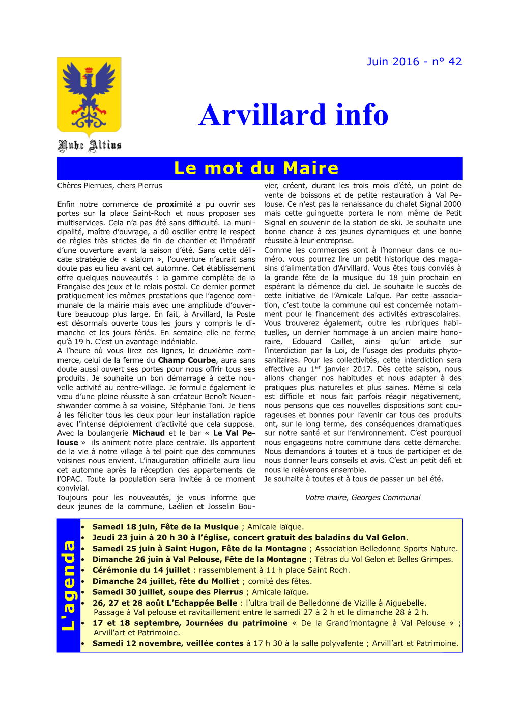 Arvillard Info