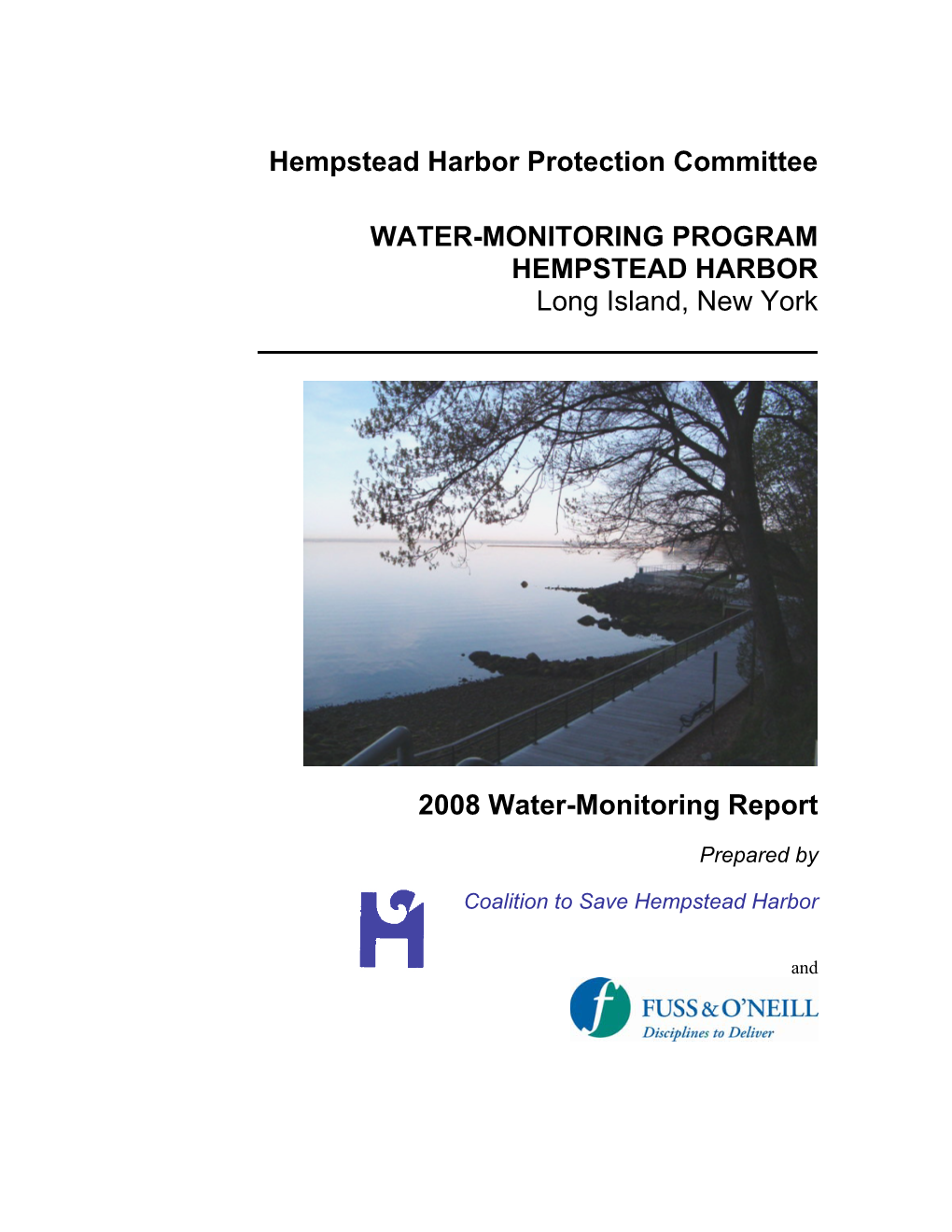 2008 Water-Quality Report for Hempstead Harbor