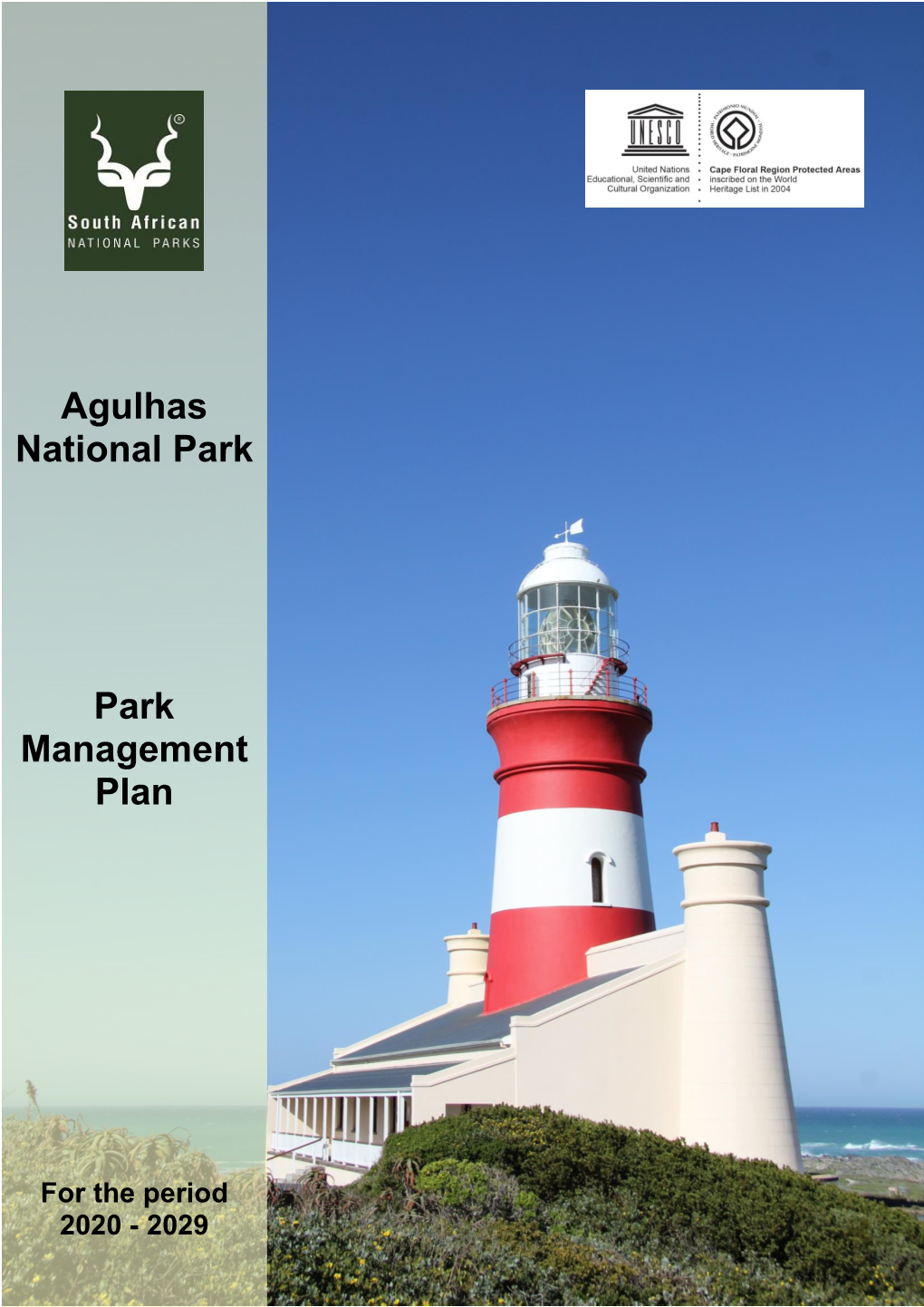 Agulhas National Park Park Management Plan