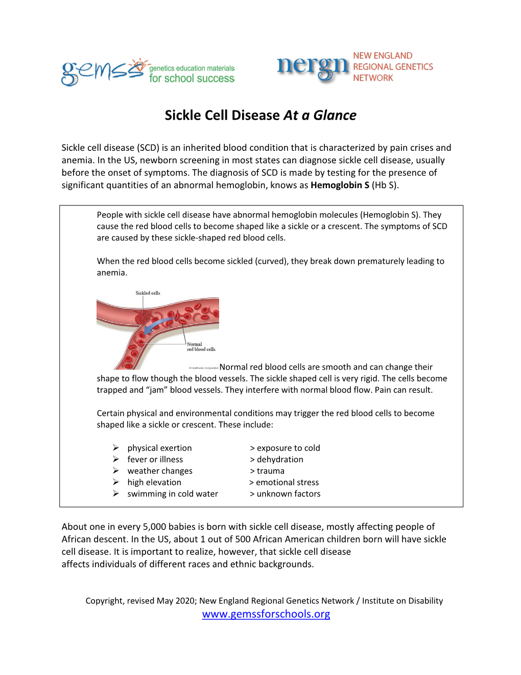 Sickle Cell Disease at a Glance