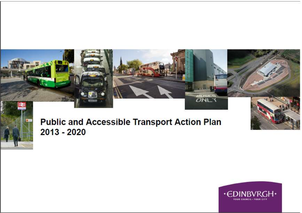 Public and Accessible Transport Action Plan Period