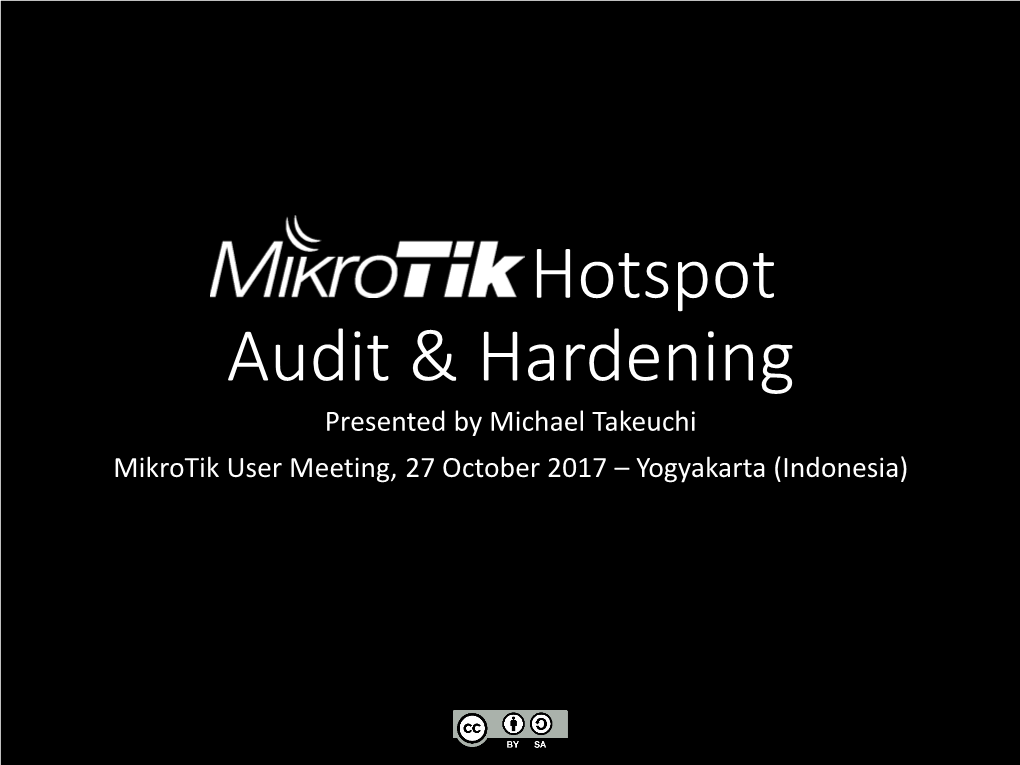 Mikrotik Security Audit