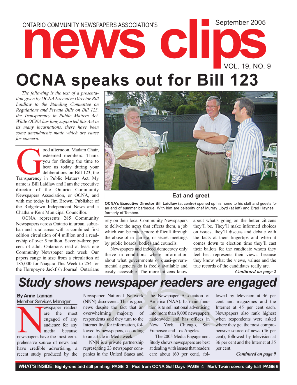 OCNA Speaks out for Bill