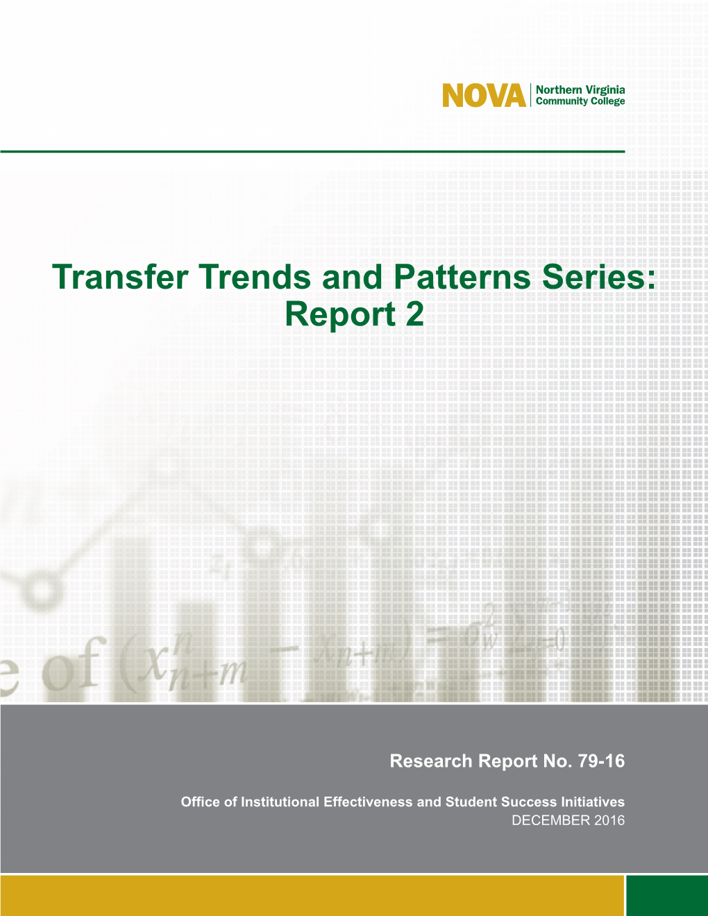 Transfer Trends and Patterns Series: Report 2