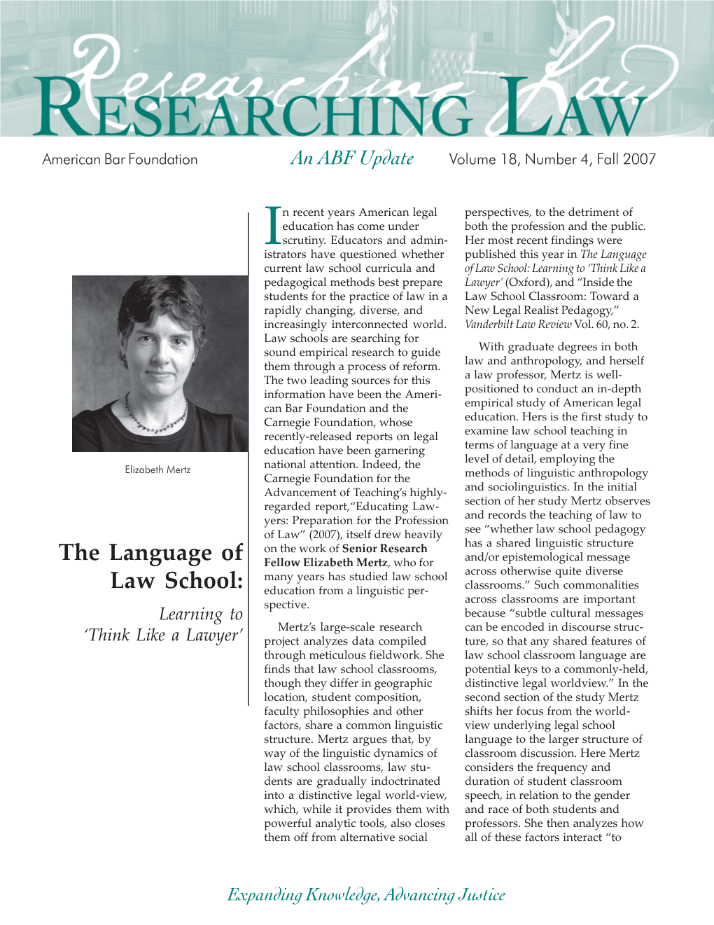 The Language of Law School