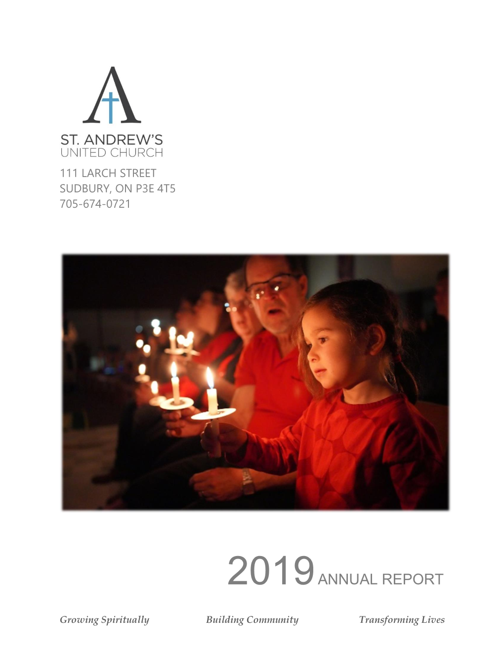 St. Andrew's United Church 2019 Annual Report Part I